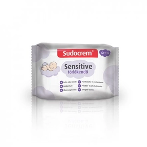 Sudocrem Törlőkendő Sensitive, 55 db