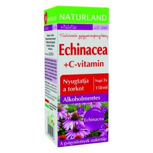 Naturland Echinacea + C-vitamin szirup, 150 ml
