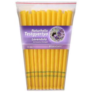 Naturhelix testgyertya, 10 db - levendula