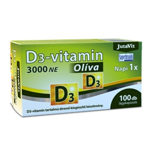 Jutavit D3-vitamin 3000 NE olíva, 100 db