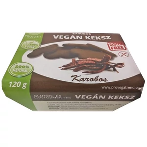 Provega trend vegán keksz karobos, 120 g