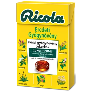 Ricola cukor eredeti gyógynövény, 40 g