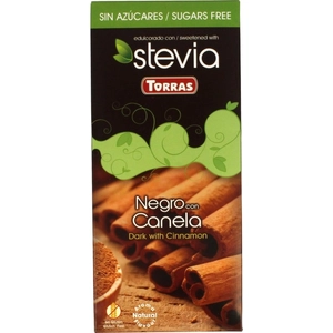 Torras stevia 05. Étcsokoládé fahéjas, 125 g