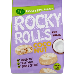 Rocky Rolls Puffasztott rizs korong csoki-kókusz, 70 g