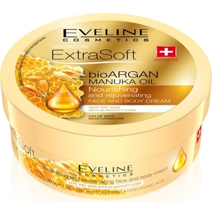 Eveline Extra Soft Bio Argan Manuka Oil Arc és Testkrém, 175 ml