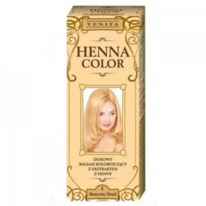 Henna Color Színező hajbalzsam Nr 1 Napszőke 75 ml