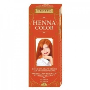 Henna Color Színező hajbalzsam Nr 5 Paprika Vörös, 75 ml