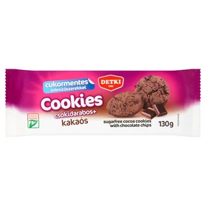 Detki cookies cukormentes keksz csokoládé darabokkal 130 g