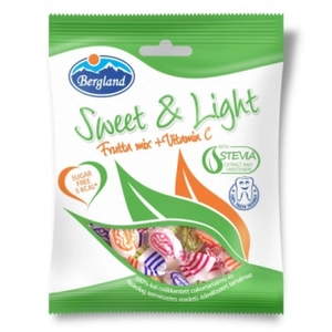 Sweet&amp;light frutta mix + vitamin C cukormentes cukorka 60 g