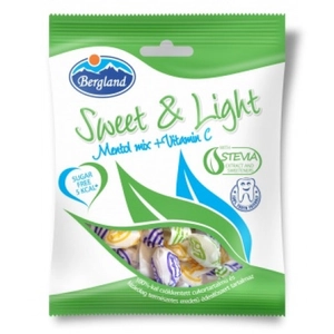 Sweet&amp;light Mentol Mix + vitamin C Cukormentes Cukorka 60 g