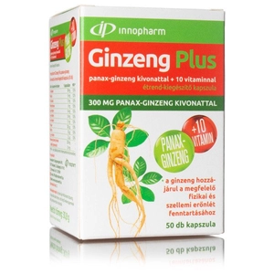 Innopharm ginzeng plus panax-ginzeng kivonattal + 10 vitamin, 50 db