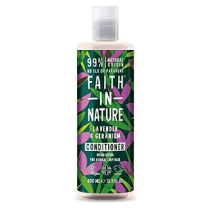 Faith In Nature levendula-geránium hajkondicionáló, 400 ml