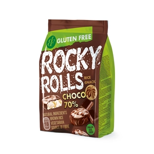 Rocky Rolls Puffasztott rizs korong étcsoki bevonatban 70 g