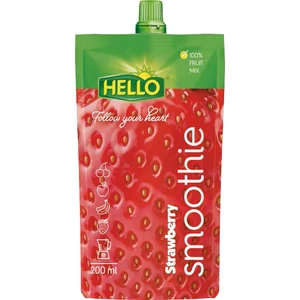 Hello Smoothie Eper Gyümölcsturmix 200 ml