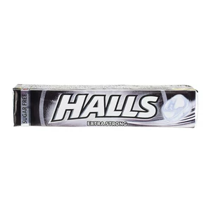 Halls töltetlen keménycukorka, extra erős, 33,5 g