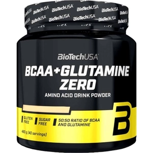 BioTech BCAA + Glutamine Zero narancs íz, 480 g