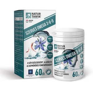 Natur Tanya Szerves Omega 3-6-9 zsírsavak 3 féle természetes olajforrásból, 60 db