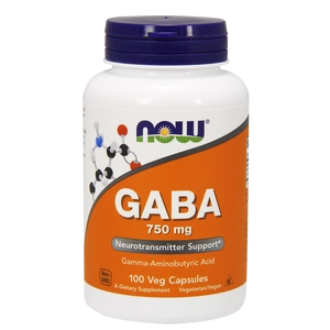 Now GABA, 750 mg, 100 db