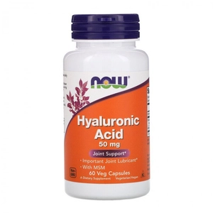 Now Hyaluronic Acid 50 mg MSM kapszula, 60 db