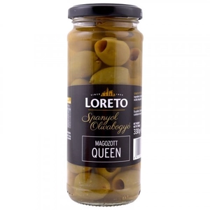 Loreto Queen Zöld Magozott Olívabogyó, 163 g
