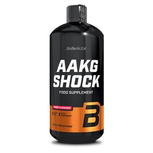 BioTech AAKG Shock Extreme - edzés előtti formula, 1000 ml - cseresznye íz