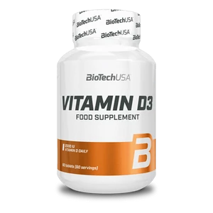 BioTech USA Vitamin D3 tabletta, 60 db