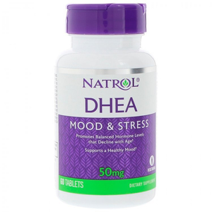 Natrol, DHEA Hangulat és Stressz, 50 mg, 60 db