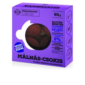 Majomkenyér Csokis-málnás paleokeksz, 50 g