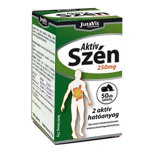 Jutavit Aktív Szén 250mg Tabletta 50 db