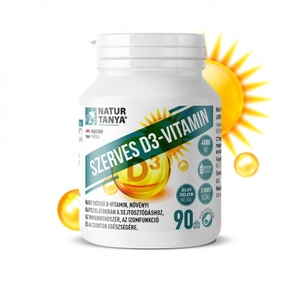 Natur Tanya Szerves D3-vitamin E-vitaminnal, 90 db