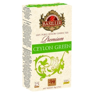 Basilur premium green zöld tea 25 filter 50 g - 71724