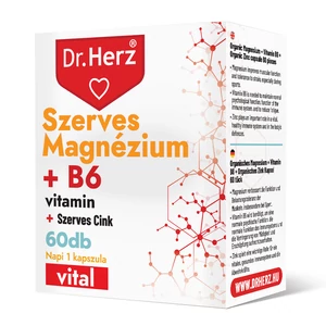 Dr. Herz Szerves Magnézium + B6 + Szerves Cink kapszula, 60 db