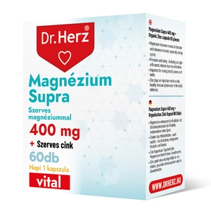 Dr. Herz Magnézium Supra 400 mg + Szerves Cink 60 db kapszula