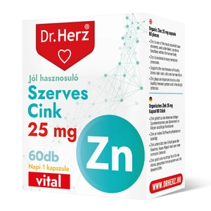Dr. Herz Szerves Cink 25 mg kapszula, 60 db