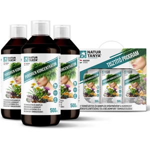 Natur Tanya® 60 napos Tisztító Program – Sav-bázis egyensúlyhoz, és salaktalanításhoz, 3x500ml