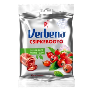 Verbena sugar free cukorka csipkebogyó, 60 g
