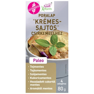 Szafi Reform Poralap "Krémes - sajtos" csirkemellhez, gluténmentes, 80 g