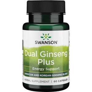 Swanson Dual Ginseng Plus komplex, 60 db