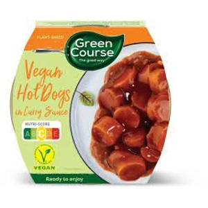 Green Course Vegán hot dog rudacska curry szószban 300 g