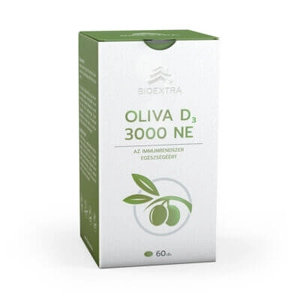 Bioextra oliva D3 3000 NE étrend-kiegészítő lágyzselatin kapszula 60 db