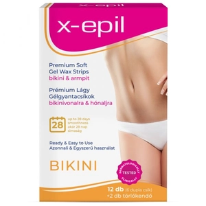 X-Epil Prémium gélgyantacsíkok bikini-hónalj 12 db