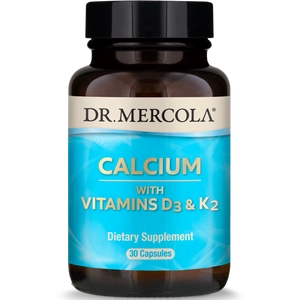 Dr. Mercola D3 + K2 vitamin + Calcium, 30 kapszula