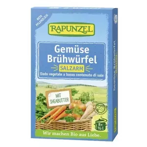 Rapunzel bio Zöldségleveskocka sószegény, vegán, 8x8,5 g