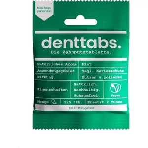 Denttabs fogtisztító tabletta, fluoriddal, 125db