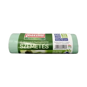 Mazzini újrahasznosított szemeteszsák 60L, 10db