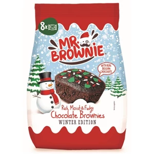 Mr. Brownie Téli kiadás Belga csokis Brownies, 200g