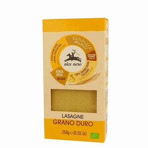 Alce Nero bio durumtészta lasagne, 250 g