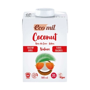 Ecomil bio kókuszital cukormentes, 500 ml