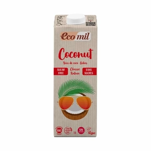 Ecomil bio kókuszital hozzáadott édesítőszer nélkül klasszik, 1 l