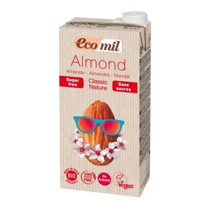 Ecomil bio mandulaital hozzáadott édesítőszer nélkül, 1000 ml